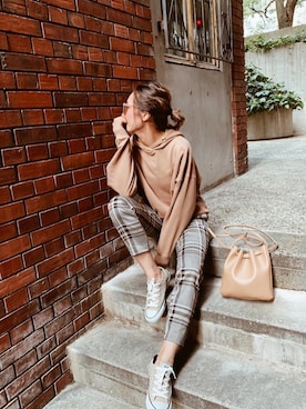 「OandI（オーアンドアイ）のアイテム」を使った、911ERIKAさん（レディース・157cm）の秋コーディネート