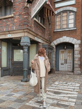 「OandI（オーアンドアイ）のアイテム」を使った、911ERIKAさん（レディース・157cm）の冬コーディネート