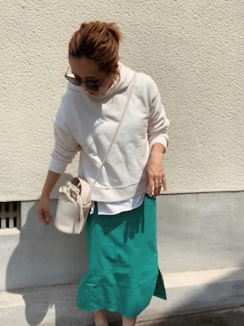 「OandI（オーアンドアイ）のアイテム」を使った、911ERIKAさん（レディース・157cm）の春コーディネート