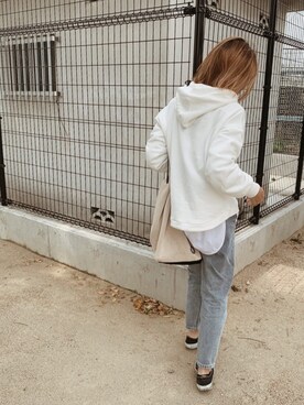 「OandI（オーアンドアイ）のアイテム」を使った、911ERIKAさん（レディース・157cm）の春コーディネート