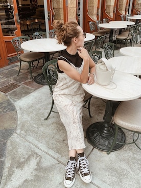 「アイテム（ワンピース/ドレス、シルバー系）」を使った、911ERIKAさん（レディース・157cm）の夏コーディネート