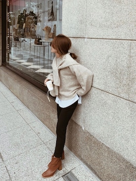 「OandI（オーアンドアイ）のアイテム」を使った、911ERIKAさん（レディース・157cm）の冬コーディネート