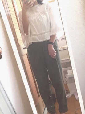 「ポニーテール」｜しいさん（レディース・152cm・10代）の春コーディネート