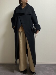 CLANE(クラネ)】アップネックオーバーコート 19101-0101を使った人気