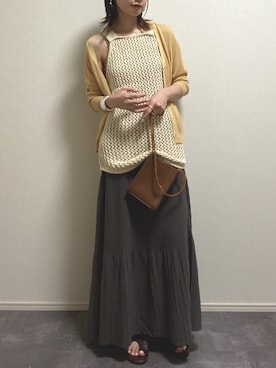 「CLANE（クラネ）のアイテム（タンクトップ）」を使った、 kyokoさん（レディース・163cm）の夏コーディネート