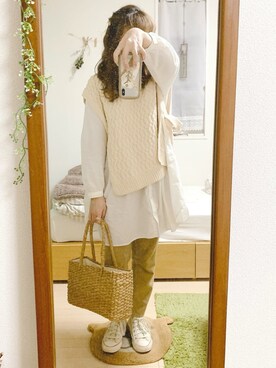 「PF-FLYERS（ピーエフフライヤーズ）のアイテム」を使った、よしかさん（レディース・161cm）の秋コーディネート