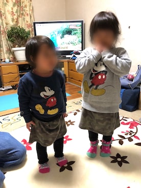 「EARTHMAGIC（アースマジック）のアイテム」を使った、ru_ne girls さん（キッズ・90cm）の秋コーディネート