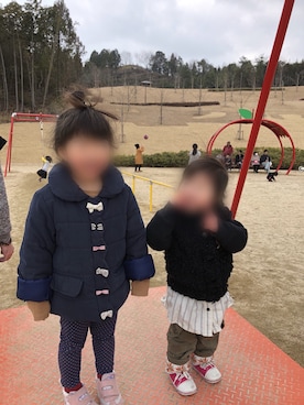 「RONI（ロニィ）のアイテム」を使った、ru_ne girls さん（キッズ・90cm）の秋コーディネート