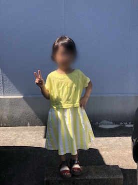 「CANOEのアイテム」を使った、ru_ne girls さん（キッズ・100cm）の秋コーディネート