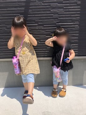 「CANOEのアイテム」を使った、ru_ne girls さん（キッズ・100cm）の秋コーディネート