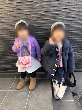 ru_ne girls さん（キッズ・100cm）の冬コーディネート