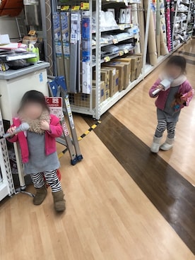 ru_ne girls さん（キッズ・100cm）の冬コーディネート