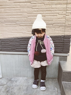 ru_ne girls さん（キッズ・100cm）の春コーディネート