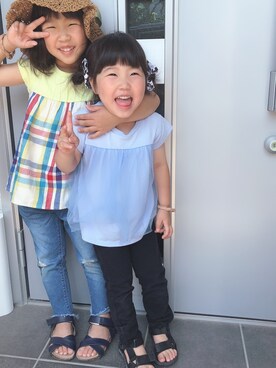 ru_ne girls さん(キッズ・92cm)の夏コーディネート