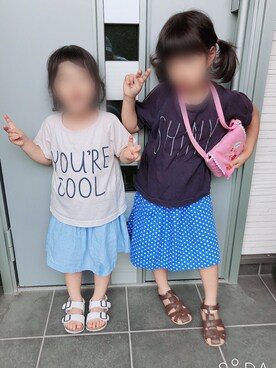 ru_ne girls さん（キッズ・100cm）の夏コーディネート