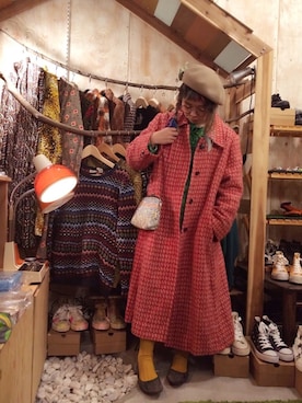 「アイテム（ピアス（両耳用））」を使った、osoloさん（レディース・145cm）の冬コーディネート