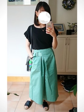 「SAMANTHAVEGA（サマンサベガ）のアイテム（財布/小物）」を使った、サエさん（レディース・155cm）の夏コーディネート