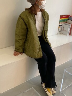 「ショッピング」｜「アイテム（その他アウター）」を使った、marinaさん（レディース・161cm）の秋コーディネート