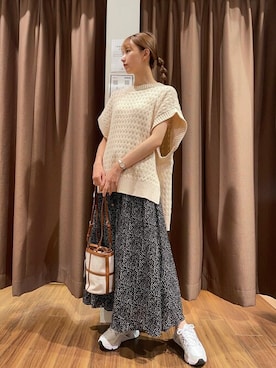 「ITEMS URBANRESEARCH（アイテムズ アーバンリサーチ）のアイテム（ベスト）」を使った、mokaさん（レディース・165cm）の秋コーディネート
