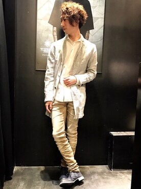 「ショップコート」｜「アイテム（ブルゾン）」を使った、Nakataさん（メンズ・170cm）の春コーディネート