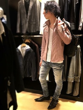 「スタッフセンバツ」｜「アイテム（ブルゾン）」を使った、Nakataさん（メンズ・170cm）の冬コーディネート