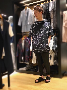 「ファッションの力を信じよう」｜「アイテム（スラックス）」を使った、Nakataさん（メンズ・170cm）の夏コーディネート