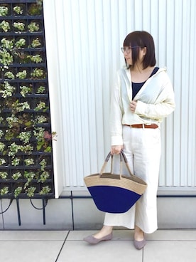 「coenスタッフスタイリング」｜「アイテム（パンプス）」を使った、coen さなりさん（レディース・155cm）の春コーディネート