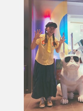 「mercibeaucoup,（メルシーボークー）のアイテム（ワンピース/ドレス）」を使った、微博：@哈吉他 さん（レディース・158cm）の春コーディネート