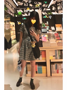 「爽やかコーデ」｜「アイテム（おもちゃ）」を使った、Liteさん（レディース・163cm）の秋コーディネート