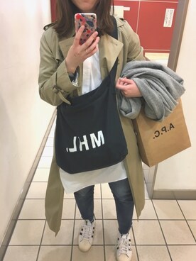 「JOURNAL STANDARD relume（ジャーナルスタンダード　レリューム）のアイテム（トレンチコート）」を使った、h＊kさん（レディース・161cm）の春コーディネート