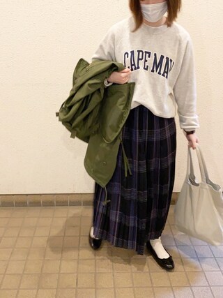 AURALEE オーラリー チェック柄ロングスカート サイズ0 46746752b_b_03_215.jpg