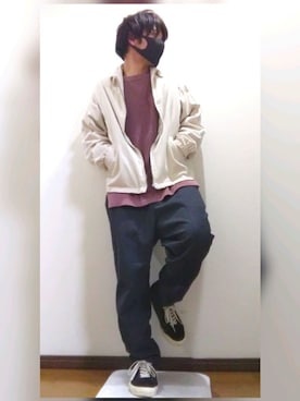 「CIAOPANIC TYPY（チャオパニックティピー）のアイテム（スラックス）」を使った、bbtalさん（メンズ・162cm）の冬コーディネート