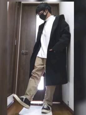 「MONO-MART（モノマート）のアイテム（その他アウター）」を使った、bbtalさん（メンズ・162cm）の冬コーディネート