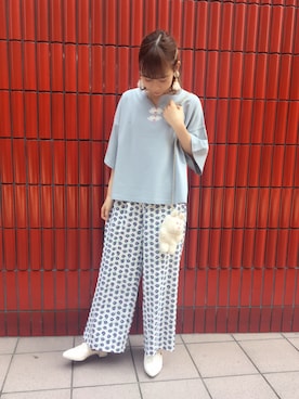 「merry jenny（メリージェニー）のアイテム（PC・スマホグッズ/家電）」を使った、merry jenny 梅田店さん（レディース・160cm）の夏コーディネート