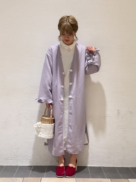 「merry jenny（メリージェニー）のアイテム（シャツワンピース）」を使った、merry jenny 梅田店さん（レディース・160cm）の夏コーディネート