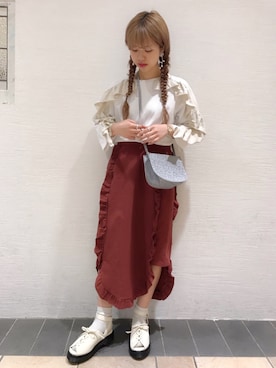 merry jenny 梅田店さん（レディース・154cm）の春コーディネート