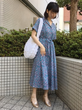 「グリッター」｜「アイテム（ワンピース/ドレス）」を使った、merry jenny 梅田店さん（レディース・160cm）の夏コーディネート