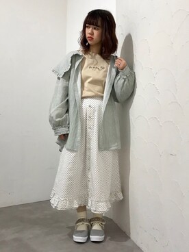 「レイヤードstyle」｜「アイテム（その他シューズ）」を使った、merry jenny 梅田店さん（レディース・154cm）の冬コーディネート