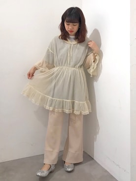 「チュール」｜merry jenny 梅田店さん（レディース・154cm）の春コーディネート