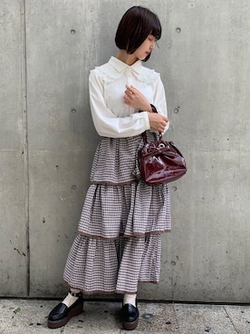 「ショートヘア」｜merry jenny 梅田店さん（レディース・165cm）の秋コーディネート