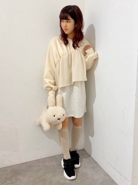 「ハイソックス」｜merry jenny 梅田店さん（レディース・165cm）の秋コーディネート