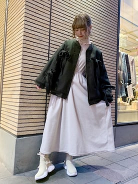 「アイテム（その他シューズ）」を使った、merry jenny 梅田店さん（レディース・165cm）の冬コーディネート