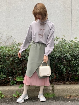 「グリッター」｜「アイテム（その他シューズ）」を使った、merry jenny 梅田店さん（レディース・165cm）の冬コーディネート