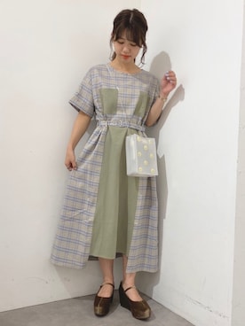 「アイテム（その他シューズ）」を使った、merry jenny 梅田店さん（レディース・154cm）の夏コーディネート