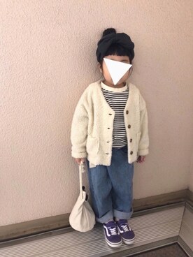 koharu☺︎さん（キッズ・100cm）の冬コーディネート