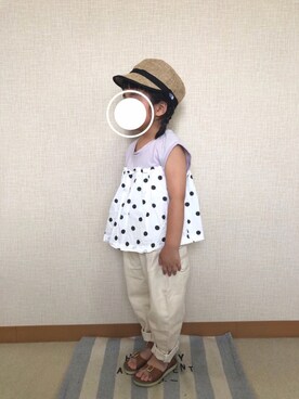 koharu☺︎さん（キッズ・100cm）の春コーディネート