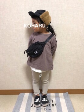 koharu☺︎さん（キッズ・100cm）の秋コーディネート
