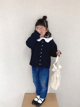 「アイテム（ラッピングキット）」を使った、koharu☺︎さん（キッズ・110cm）の春コーディネート