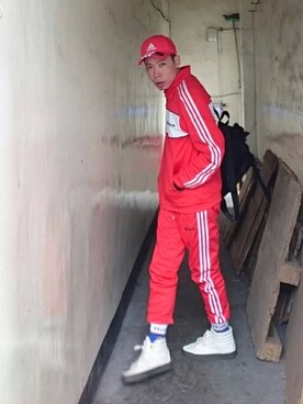 「#HUF」｜亞當碎骨さん（メンズ・175cm）の春コーディネート