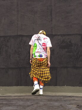 「#HUF」｜亞當碎骨さん（メンズ・175cm）の夏コーディネート